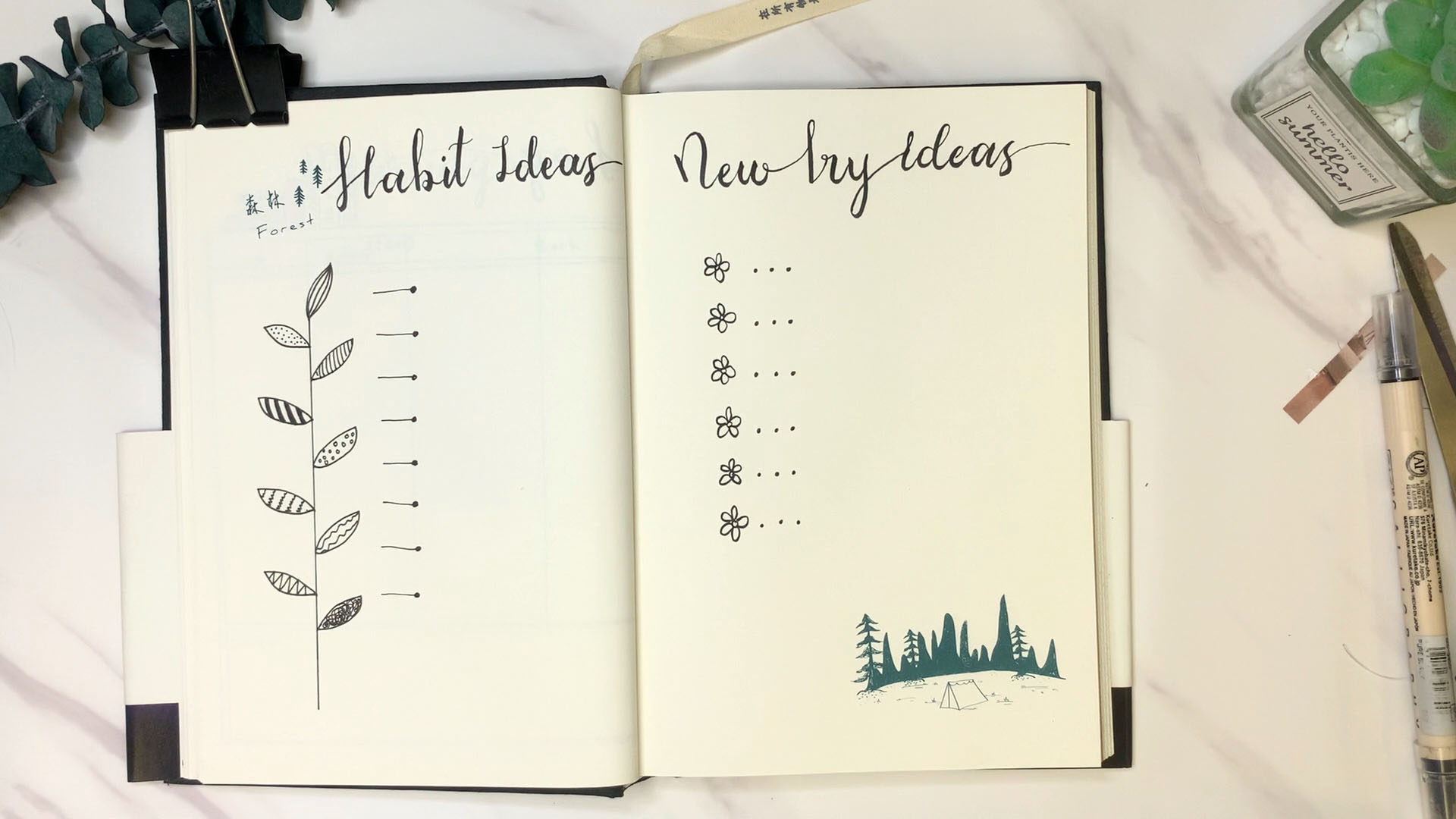 New Try List/新尝试点子 (Bullet Journal/子弹笔记）