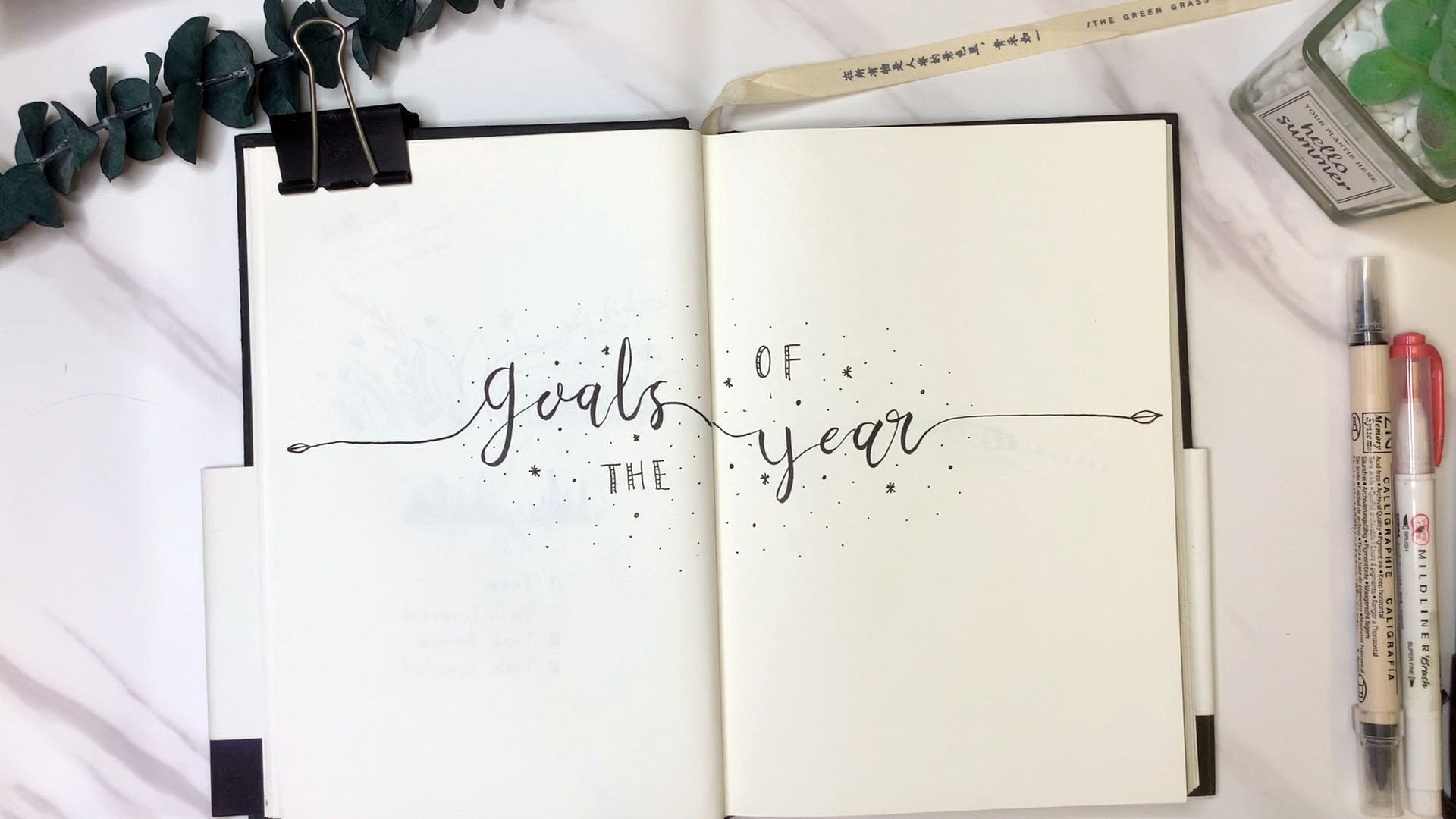 Goals/目标 (Bullet Journal/子弹笔记）