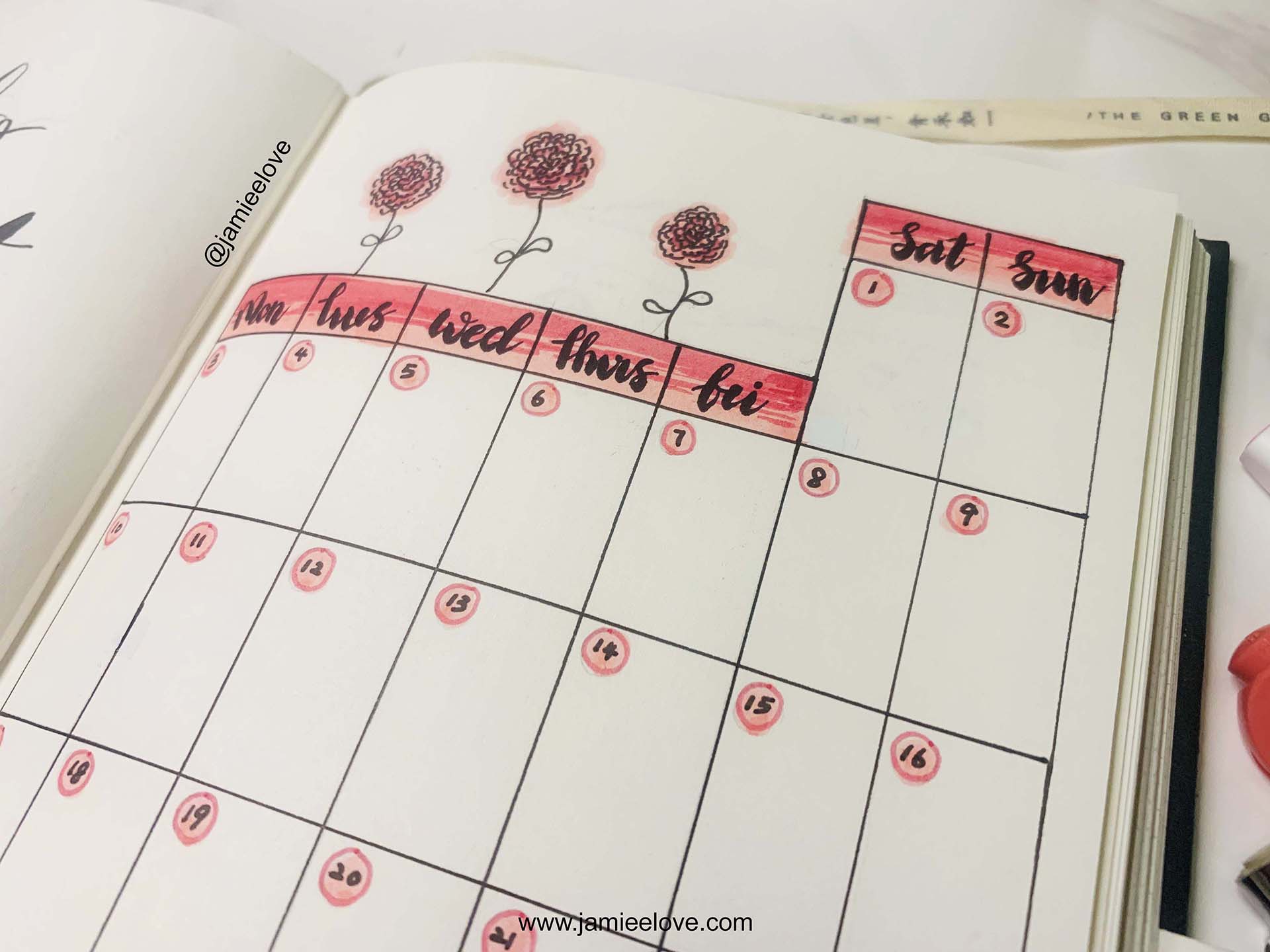 Gratitude Bullet Journal BUJO To Do List & Monthly Planner | 感恩子弹笔记周计划